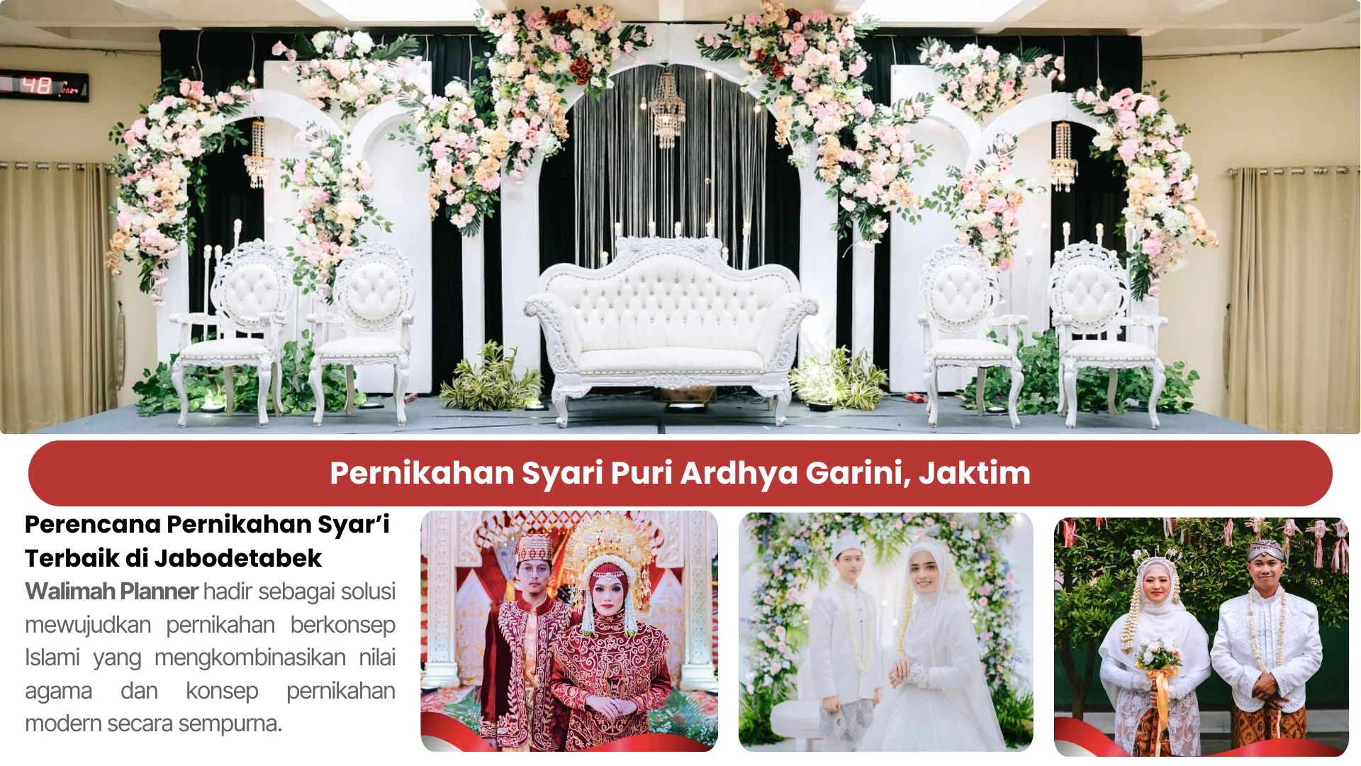 Paket Pernikahan Syar’i, Infishol, Pernikahan sesuai Sunnah di Puri Ardhya Garini, Jaktim Paket Pernikahan Syar'i, Infishol, Pernikahan sesuai Sunnah di Puri Ardhya Garini, Jaktim